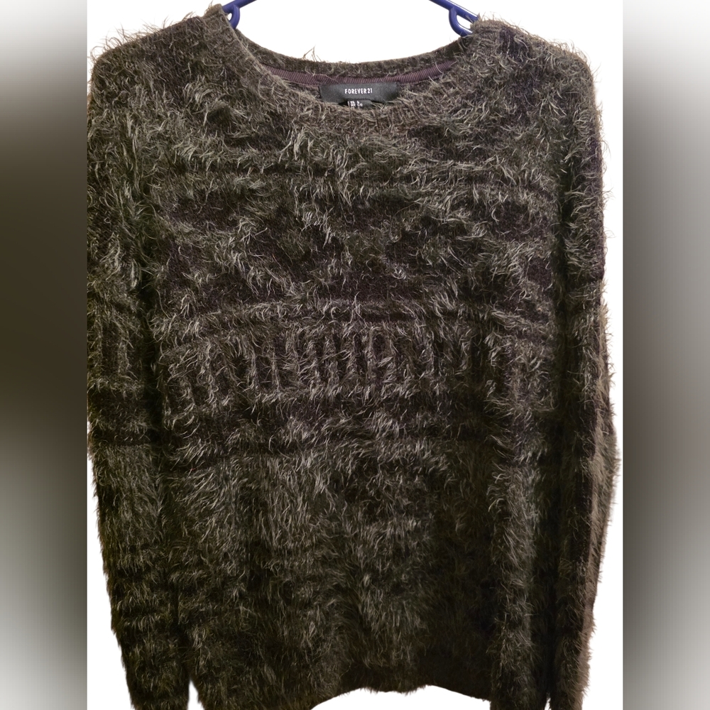 Hairy Evergreen Elegance Sweater Womens Large